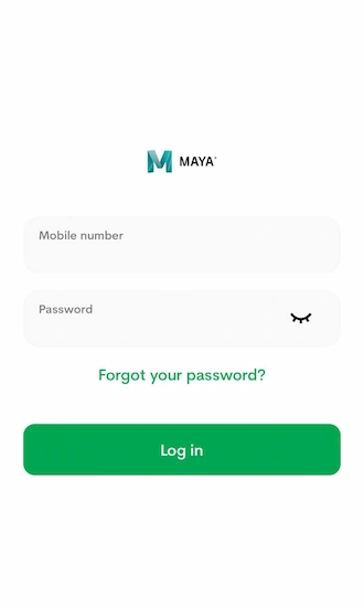 Step 3: Please provide your mobile number and password to log in to your Maya account and proceed with payment.