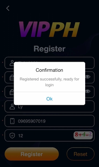 Step 3: Click on “Register” and complete your betting account registration.